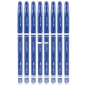 8 szt. x długopis żelowy wymazywalny Kidea z gumką – niebieski, 0.7 mm, pióro