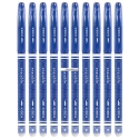 10 szt. x długopis żelowy wymazywalny Kidea z gumką – niebieski, 0.7 mm, pióro