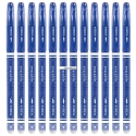 12 szt. x długopis żelowy wymazywalny Kidea z gumką – niebieski, 0.7 mm, pióro