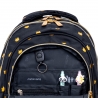 Plecak szkolny trzykomorowy ASTRABAG FLUFFY KITTY BLACK kot z pluszu