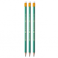 3 x ołówek hb/2 BIC evolution original z gumką, wykonany z żywicy bezdrzewnej
