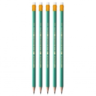 5 x ołówek hb/2 BIC evolution original z gumką, wykonany z żywicy bezdrzewnej