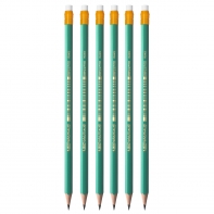 6 x ołówek hb/2 BIC evolution original z gumką, wykonany z żywicy bezdrzewnej