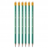 6 x ołówek hb/2 BIC evolution original z gumką, wykonany z żywicy bezdrzewnej