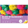 BLOK RYSUNKOWY KOLOROWY 20 KARTEK 10 KOLORÓW A4 80g Interdruk