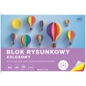 BLOK RYSUNKOWY KOLOROWY 20 KARTEK 10 KOLORÓW A4 80g Interdruk