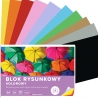 BLOK RYSUNKOWY KOLOROWY 20 KARTEK 10 KOLORÓW A4 80g Interdruk