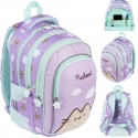 PLECAK SZKOLNY 4-KOMORY 22L ST.MAJEWSKI BP58 PUSHEEN VIOLET kotek