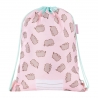 Worek z imiennikiem na obuwie, strój gimnastyczny St.Majewski, PUSHEEN PINK