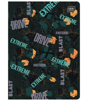 4X ZESZYT A5, 32 KARTKI, W TRZY LINIE, URBAN STYLE, INTERDRUK