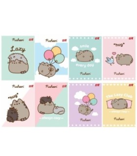 8X ZESZYT A5 32 KARTKI PUSHEEN: 4x LINIA + 4x KRATKA, KAŻDY INNY