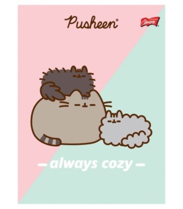 8X ZESZYT A5 32 KARTKI PUSHEEN: 4x LINIA + 4x KRATKA, KAŻDY INNY