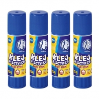 4x klej szkolny, biurowy w sztyfcie 15 g ASTRA, bardzo mocny, niemarszczący papieru