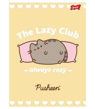 8X ZESZYT A5 32 KARTKI PUSHEEN: 4x KRATKA + 4x TRZY LINIA