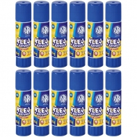 12x klej szkolny, biurowy w sztyfcie 15 g ASTRA, bardzo mocny, niemarszczący papieru