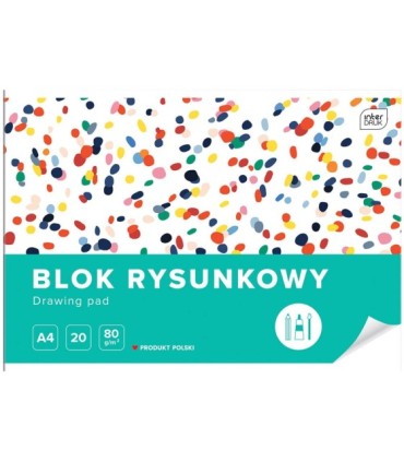 6 SZT. x BLOK RYSUNKOWY INTERDRUK A4 20 kartek, 80g
