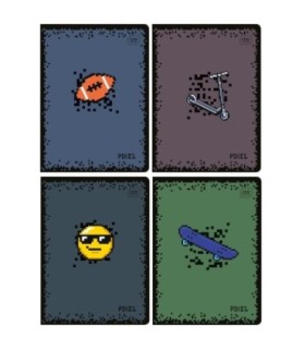4X ZESZYT A5, 16 KARTEK, KRATKA, PIXEL, ŚCIĄGI, INTERDRUK