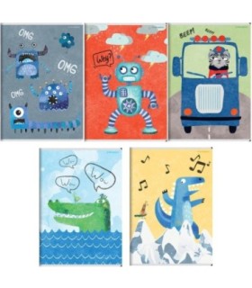 5X ZESZYT TOP 2000 A5 16 KARTEK BOY'S CARD W TRZY LINIE, KAŻDY INNY