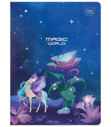 4X ZESZYT A5, 32 KARTKI, KRATKA, METALLIC FANTAZY, INTERDRUK