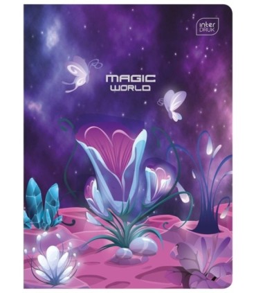 4X ZESZYT A5, 32 KARTKI, KRATKA, METALLIC FANTAZY, INTERDRUK