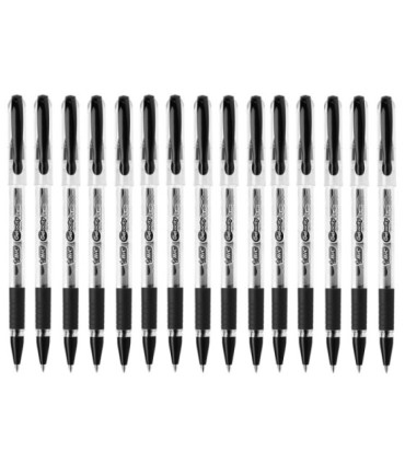 15 SZT. X DŁUGOPIS ŻELOWY BIC GEL-OCITY STIC CIENKA KOŃCÓWKA 0,5MM, CZARNY
