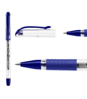 3 SZT. X DŁUGOPIS ŻELOWY BIC GEL-OCITY STIC CIENKA KOŃCÓWKA 0,5MM, NIEBIESKI