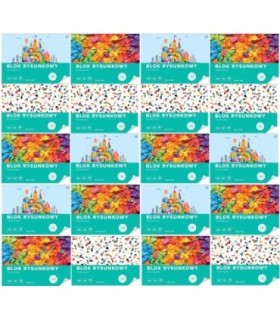 20 SZT. X BLOK RYSUNKOWY INTERDRUK A3 20 kartek, 80g