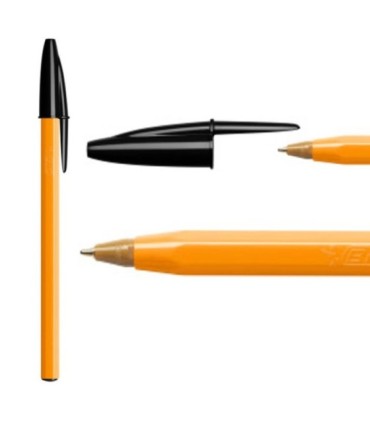 5 SZT x DŁUGOPIS BIUROWY ZE SKUWKĄ BIC ORANGE ORIGINAL FINE 0,8 MM, CZARNY