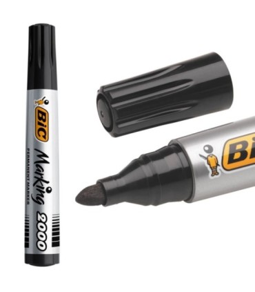 6 szt. x marker BIC Marking 2000 ECOlutions okrągła końcówka – czarny