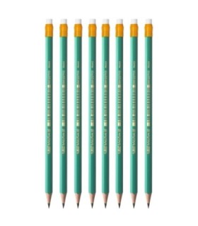 8 x ołówek hb/2 BIC evolution original z gumką, wykonany z żywicy bezdrzewnej