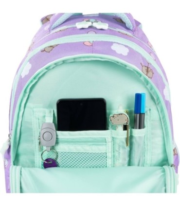 PLECAK SZKOLNY 4-KOMORY 22L ST.MAJEWSKI BP58 PUSHEEN VIOLET kotek