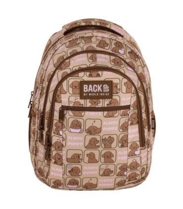 Plecak szkolny 26 L trzykomorowy Derform BACKUP model O FLUFFY PUPPY