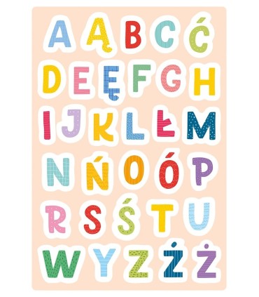 LITERKI KALIGRAFIA format A4 nauka pisania + kolorowanka + naklejki INTERDRUK