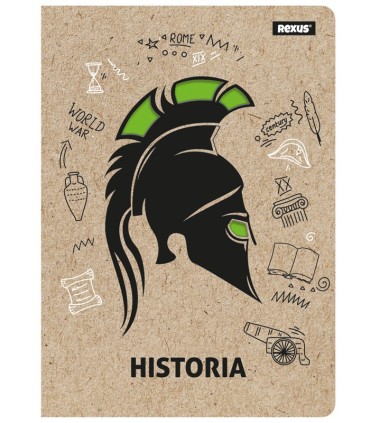 ZESZYT A5 HISTORIA, 58 KARTEK, KRATKA, BENIAMIN / REXUS