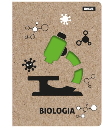 ZESZYT A5 BIOLOGIA, 58 KARTEK, KRATKA, BENIAMIN / REXUS