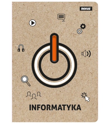 ZESZYT A5 INFORMATYKA, 58 KARTEK, KRATKA, BENIAMIN / REXUS