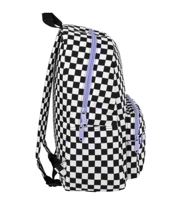 Plecak szkolny jednokomorowy lekki Derform BACKUP model C SZACHOWNICA F