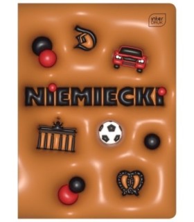 ZESZYT A5 DO NIEMIECKIEGO, 60 KARTEK, KRATKA, PRZYDATNE ŚCIĄGI