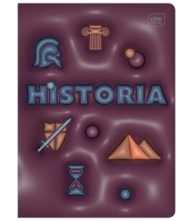 ZESZYT A5 DO HISTORII, 60 KARTEK, KRATKA, PRZYDATNE ŚCIĄGI