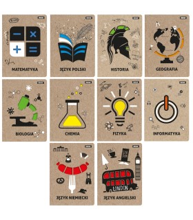 10X ZESZYTY PRZEDMIOTOWE A5 DO KLAS 7-8 I LICEUM, BENIAMIN / REXUS