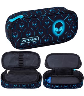 Usztywniany piórnik  saszetka ASTRABAG NEON UFO