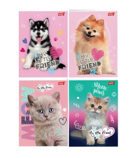 4 SZT. X ZESZYT A5, 16 KARTEK, KRATKA, KOTKI I PIESKI, KAŻDY INNY