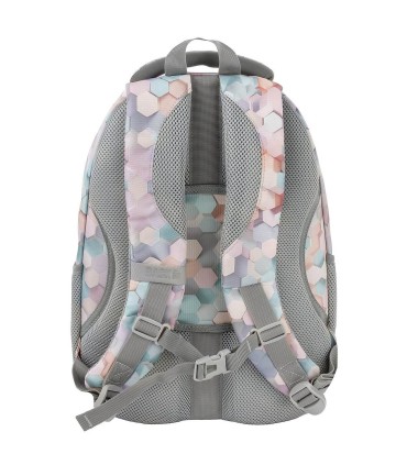 Plecak szkolny czterokomorowy 26 L Derform BACKUP model A GEOMETRIC BEIGE