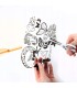 Zestaw kreatywny klejowe szablony + 62cm2 folii METALLIC ART MAGIC KIDEA