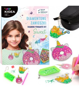 Zestaw kreatywny diamentowe zawieszki SWEET KIDEA
