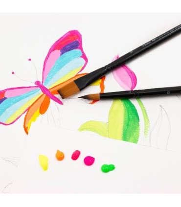 Pędzle premium pędzelki malarskie zestaw 8 sztuk: 1, 3, 7, 10, 12, 18, 20, 03 KIDEA