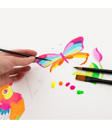 Pędzle premium pędzelki malarskie zestaw 8 sztuk: 1, 3, 7, 10, 12, 18, 20, 03 KIDEA