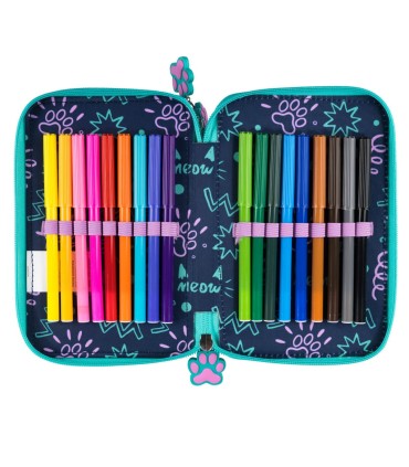 POTRÓJNY PIÓRNIK Z WYPOSAŻENIEM ST.MAJEWSKI MY LITTLE FRIEND kotek