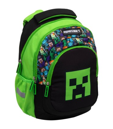 Plecak szkolny trzykomorowy dla klas 1-3 SP Astra na licencji Minecraft