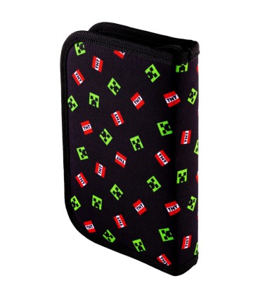 Piórnik szkolny pojedynczy bez wyposażenia Astra Minecraft TNT licencyjny